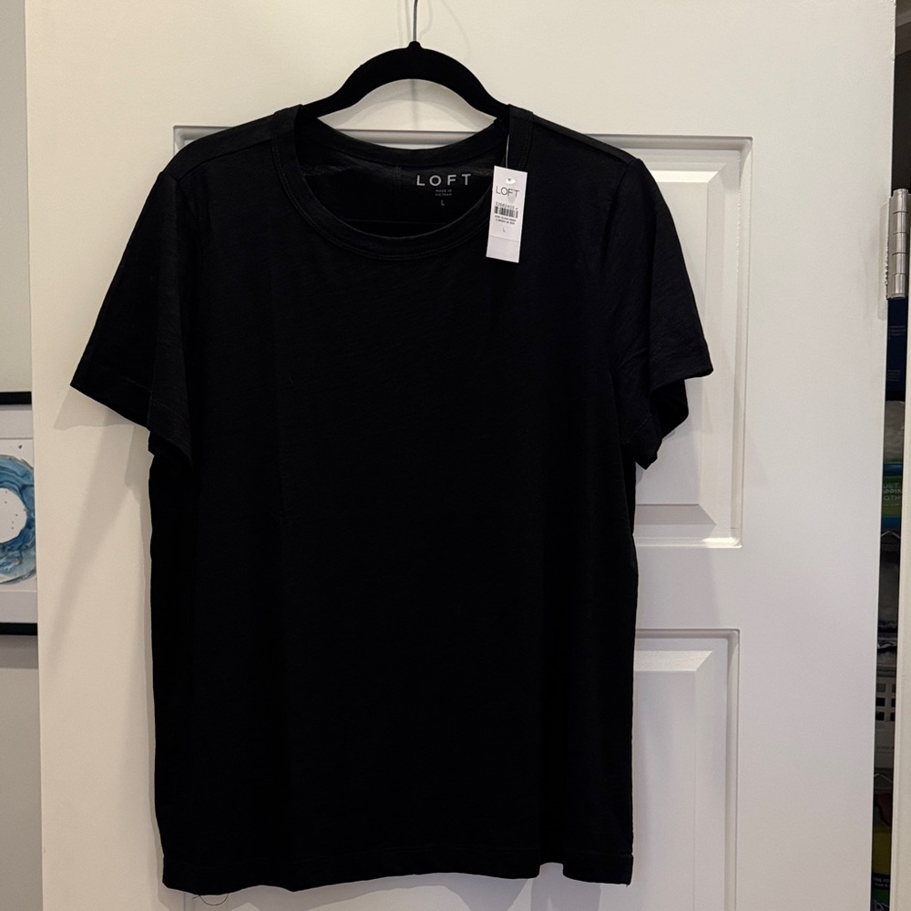 LOFT Classic Black Short Sleeve Tee 2 of them!